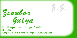 zsombor gulya business card